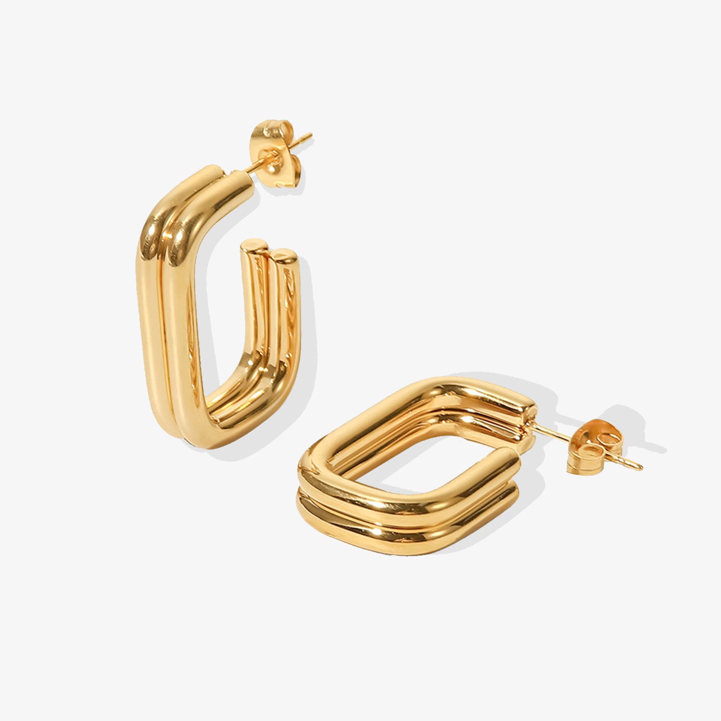 Open U-Shape Hoop Earrings