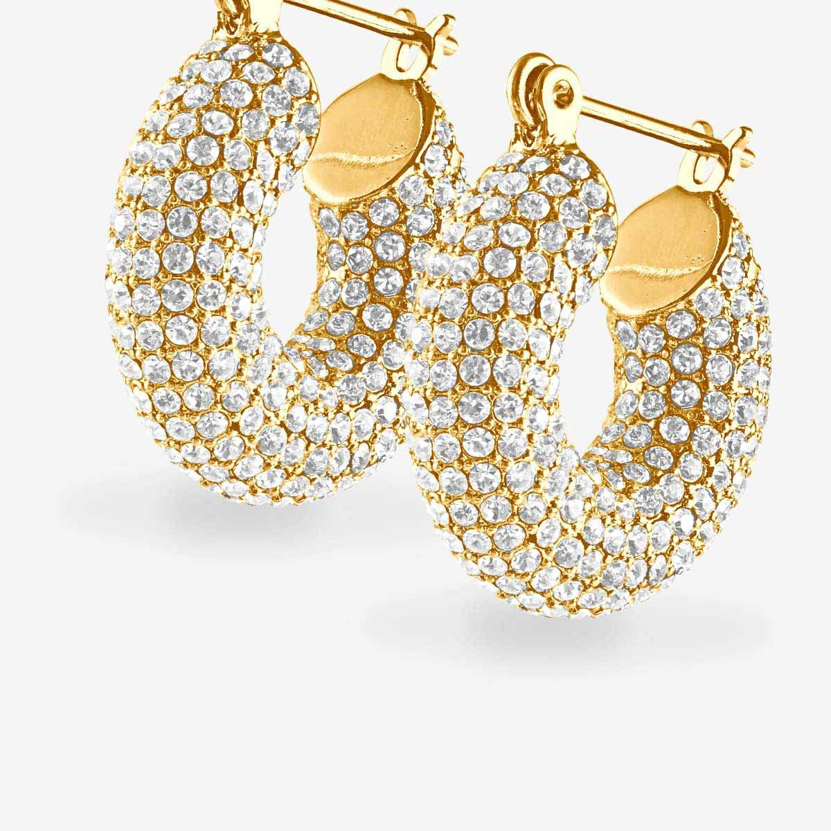 Pave Mini Donut Hoops