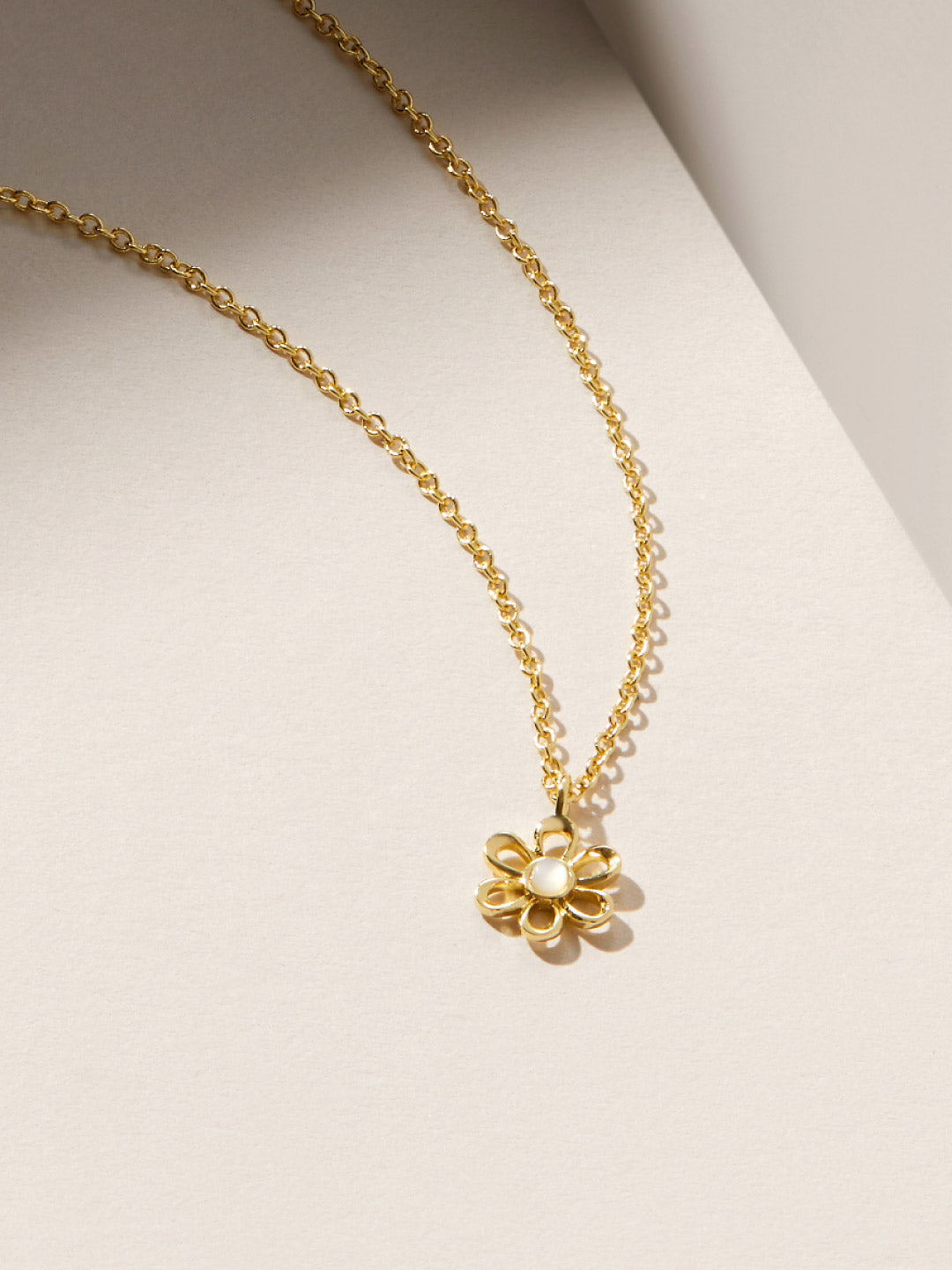 Gold Mini Flower Necklace