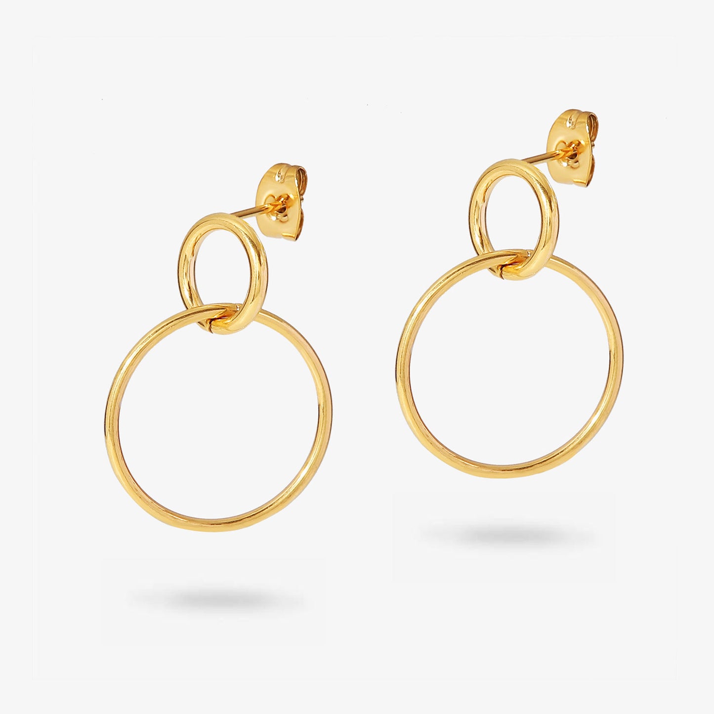 Circle Link Hoop Earrings