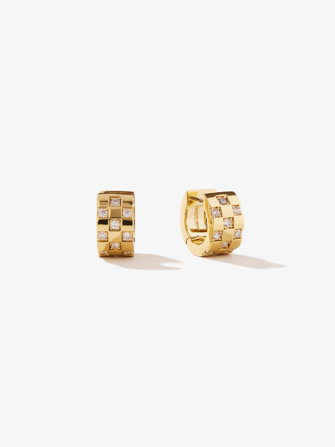 small cz hoop earrings