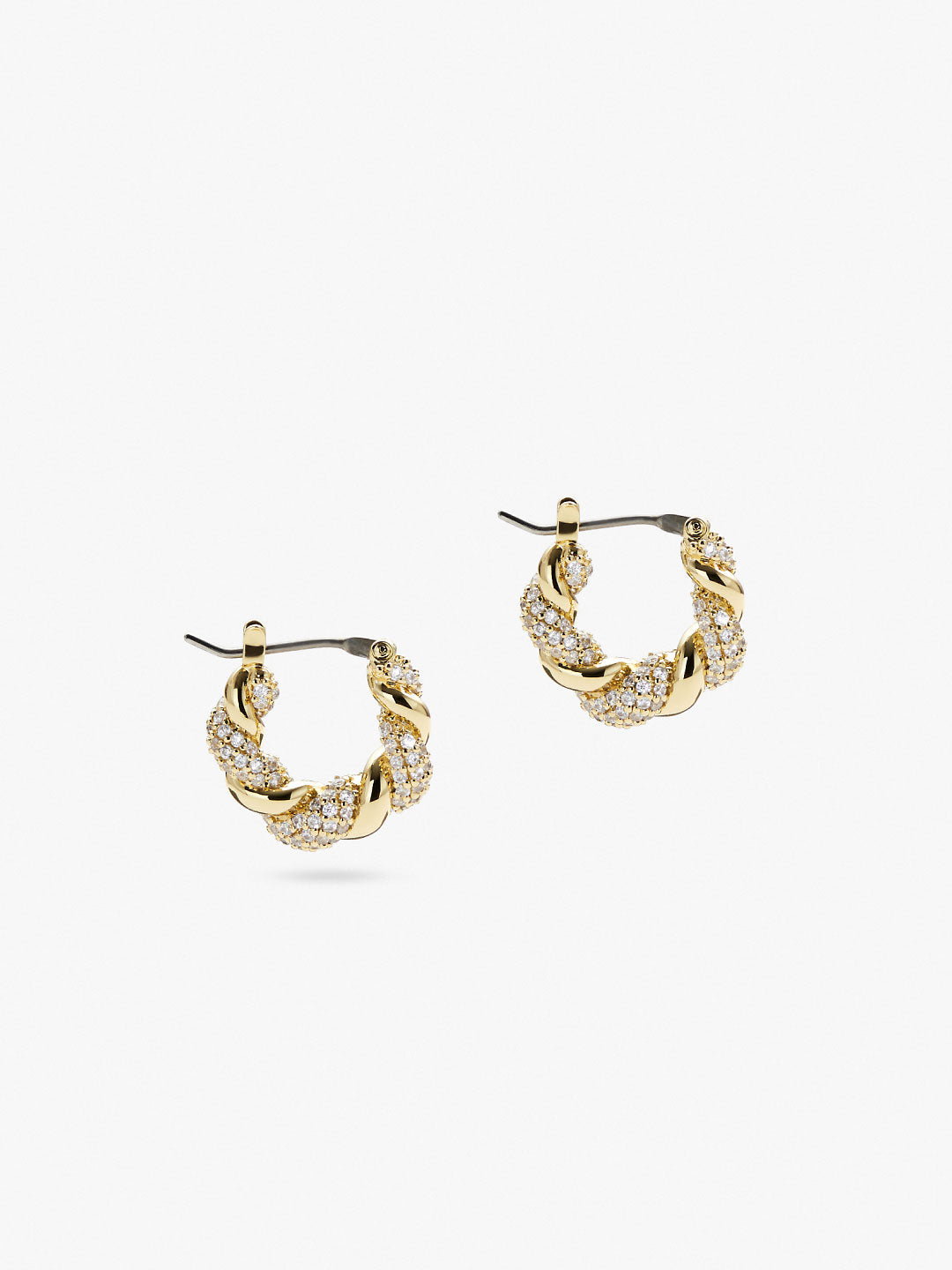 CZ Twisted Hoop arring