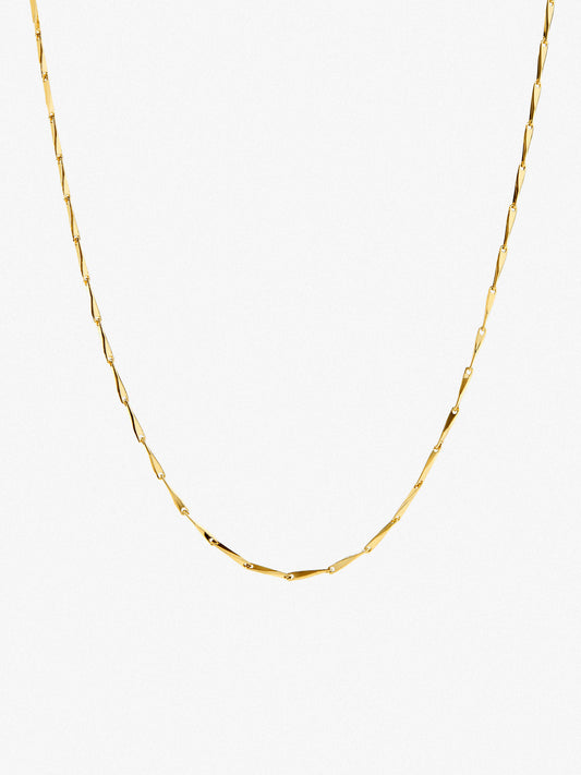 Gold-Dipped Bead Necklace