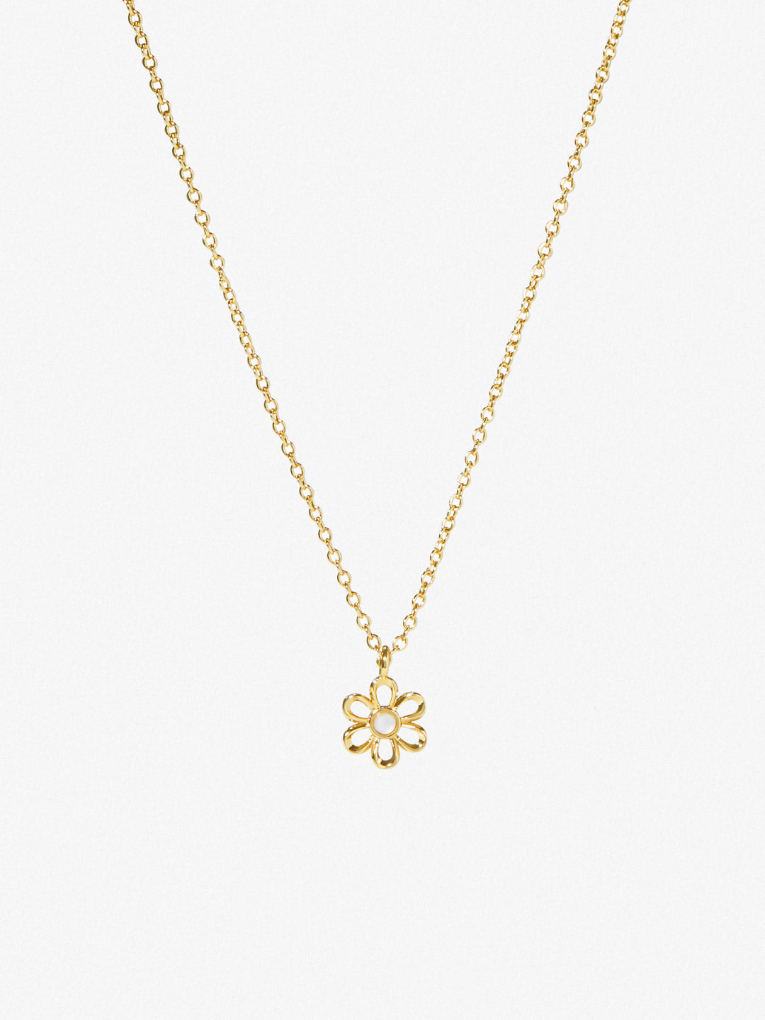 Gold Mini Flower Necklace