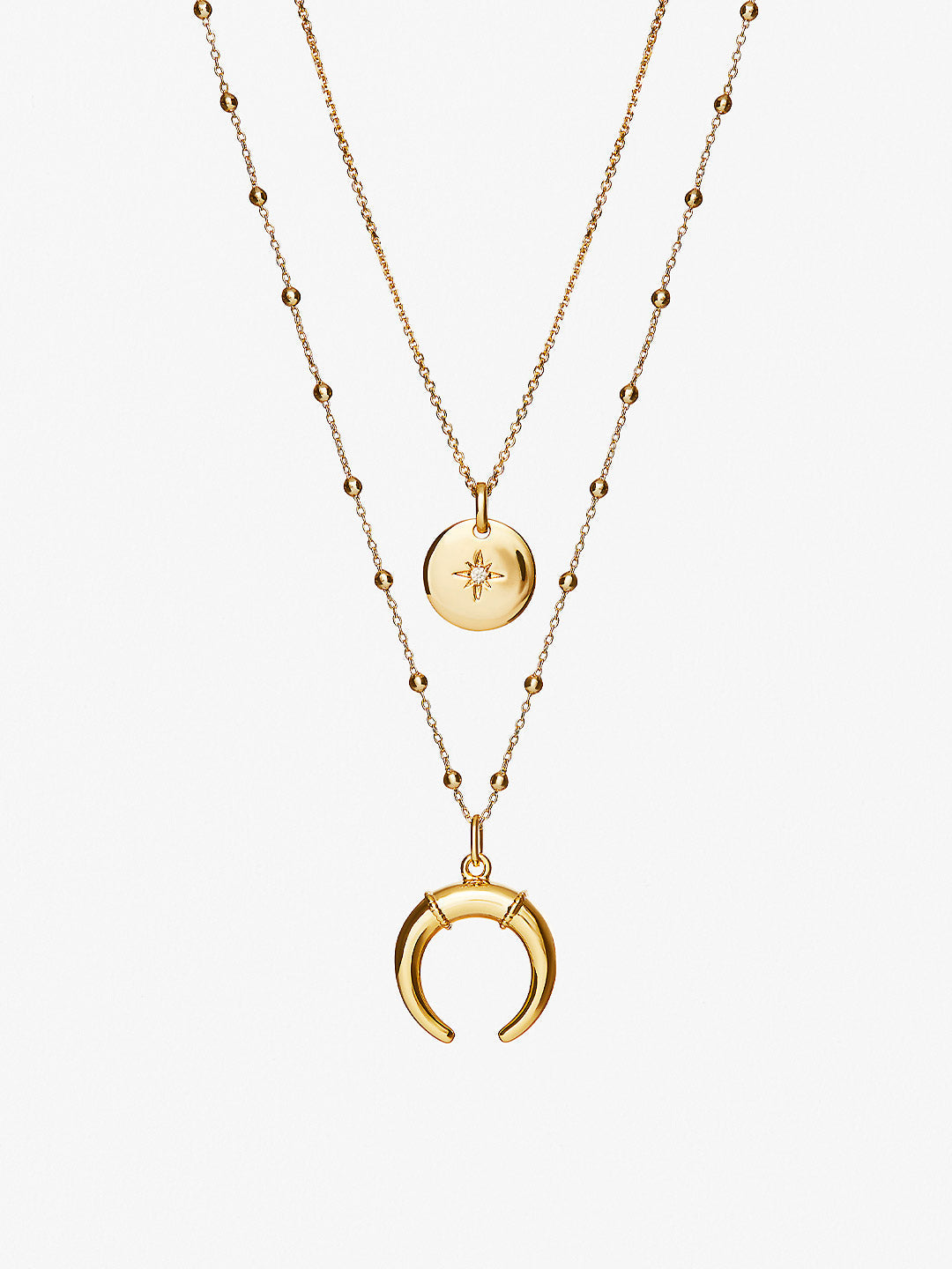 Crescent Layered Necklace