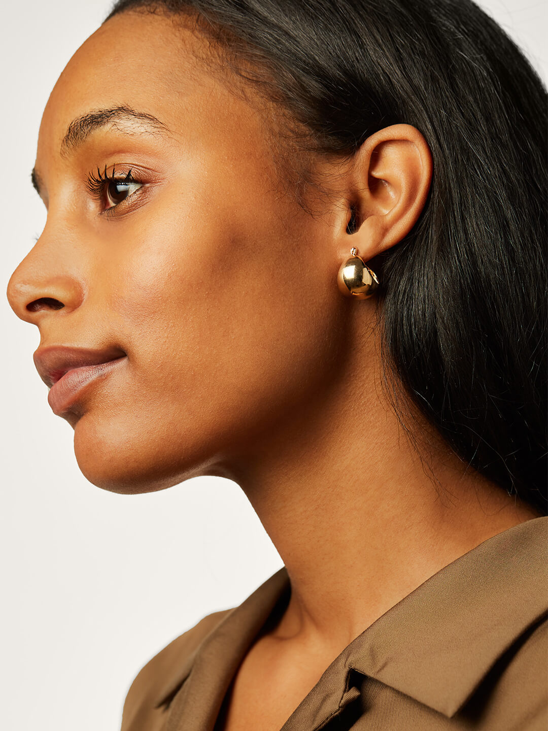 Gold Chunky Hoop Earrings