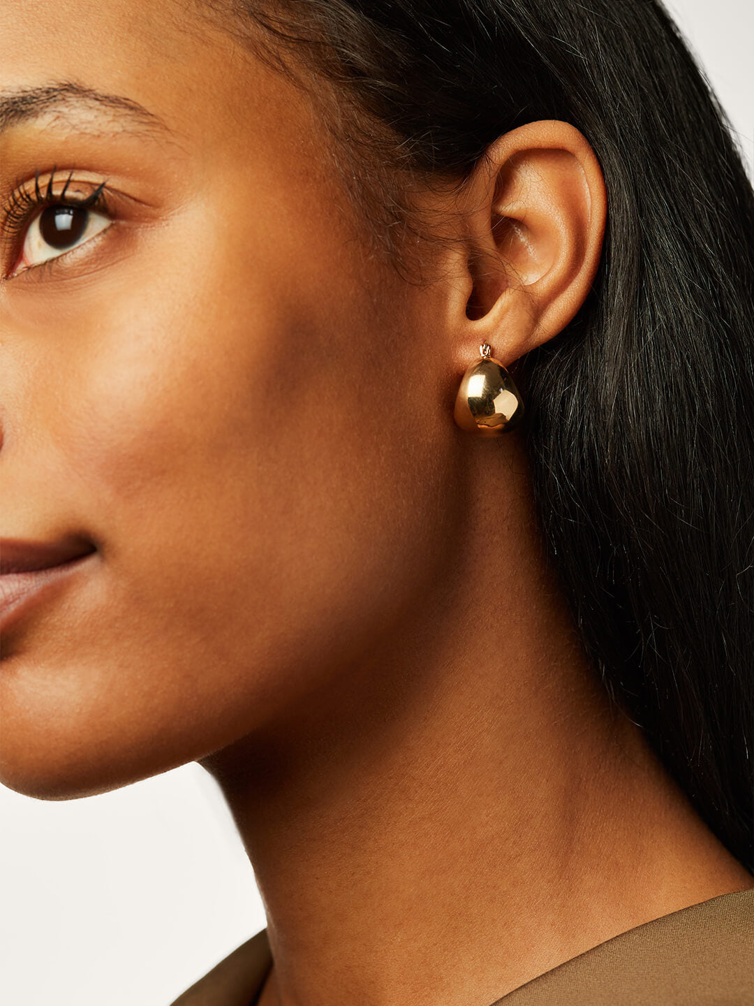 Gold Chunky Hoop Earrings