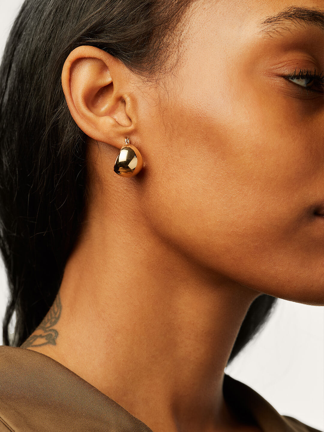 Gold Chunky Hoop Earrings