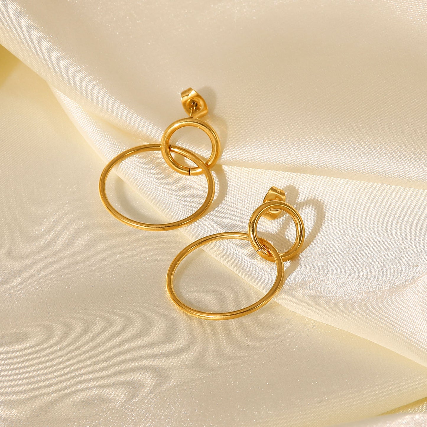 Circle Link Hoop Earrings