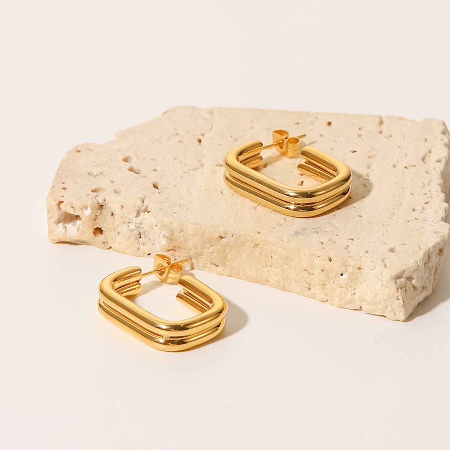 Open U-Shape Hoop Earrings